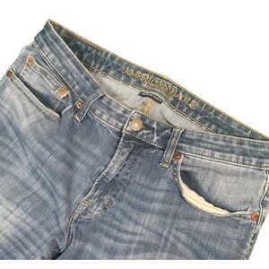 American Eagle Extreme Flex 4 Blue Wash Denim Jeans Womens Size 32x30